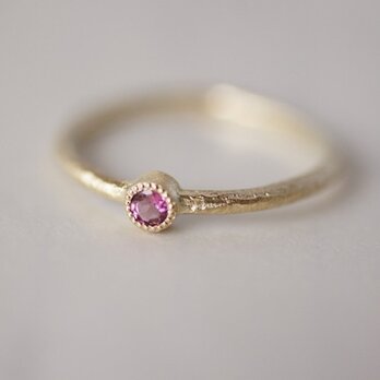 K18 Pink tourmaline birthstone ring [R050K18PT]の画像