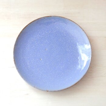 紫陽花結晶釉のお皿 ＊ 約21cmの画像