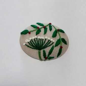 刺繍ブローチ・botanicalの画像