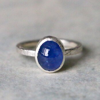 古代スタイル＊天然サファイア　指輪＊7号　SV