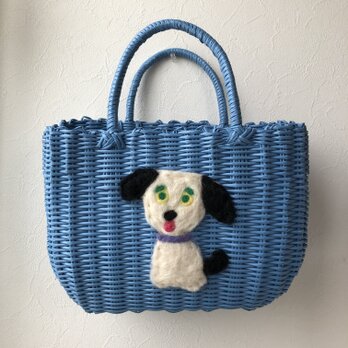 koruri × workshopcolore カゴバッグ 犬②