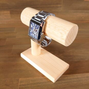 腕時計スタンド、天然木、木製の画像