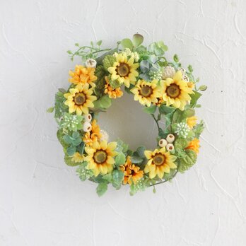 Smiling sumflower wreathの画像