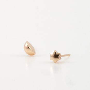 Moon and Venus stud earringの画像
