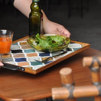 コラベルタイル トレー（スパニッシュブルー）