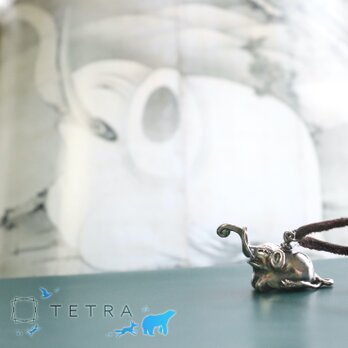 伊藤若冲「象と鯨図屏風」より象のペンダント【Silver925製】の画像