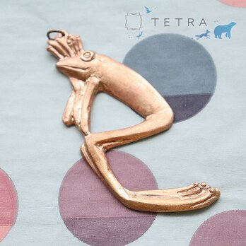 手枕カエルのドアオープナー【銅合金製】