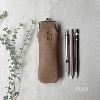 [シュナウザー］がま口ペンケース