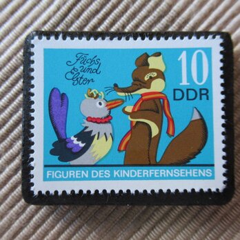 ドイツ　童話　　切手ブローチ 6401の画像