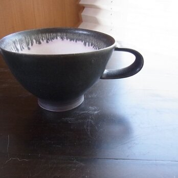 黒マット丸マグカップの画像