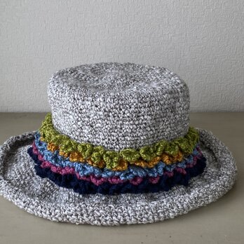 コットン毛糸の帽子の画像