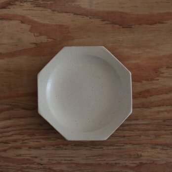 八角皿　小　白　１６cm
