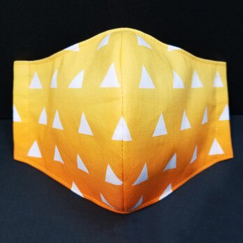 Z-000 フェイス 立体 布 インナー マスク ハンドメイド 伝統 和柄 和風 かっこいい 鱗文様の画像
