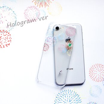宇宙で打ち上げ花火（ホログラムver） iPhone16〜 iPhoneケース各種 アンドロイドの画像