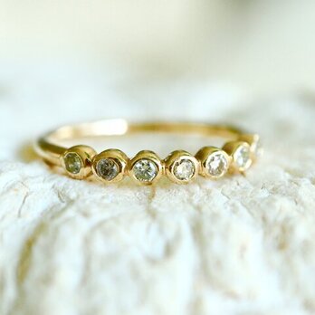 K10[brugge]7stone diamond ringの画像