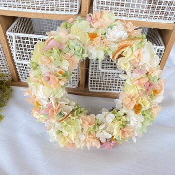 あじさいとくだもののリース