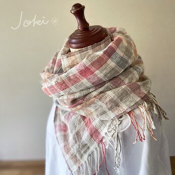 shawl[手織りコットンリネンショール]　陽だまりの画像