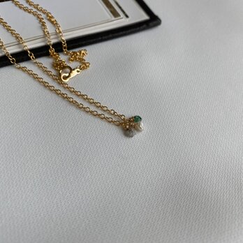 14KGF　delicate gem necklacesの画像