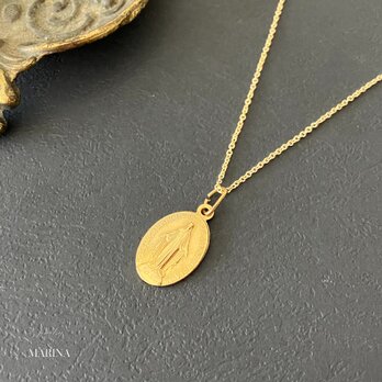 フランス奇跡のメダイのネックレス - gold chain #2の画像