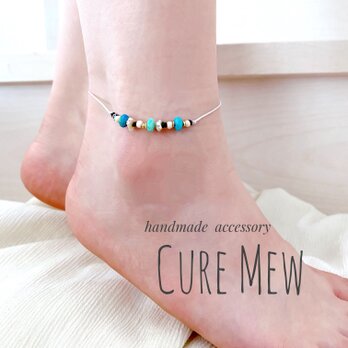 beads Anklet〜レモンジャスパー〜の画像