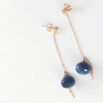 【限定1点】blue opal*long pierceの画像