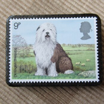イギリス1979年　犬切手ブローチ 6542の画像