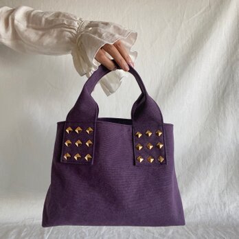 canvas tote bag (purple)の画像
