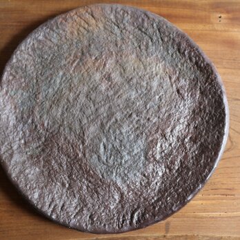 窯変　タタキ大皿