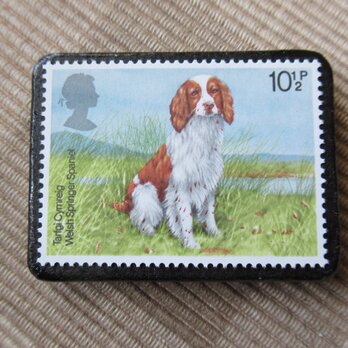 イギリス1979年　犬切手ブローチ 6543の画像