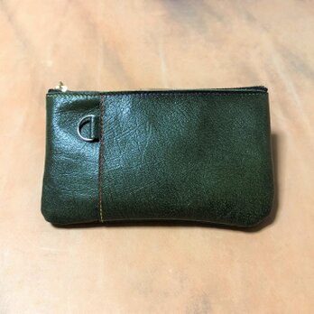 シンプルなお財布　 オリーブ色の画像