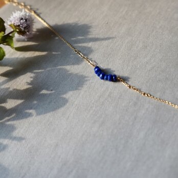 Lapis Lazuli Bracelet ラピスラズリブレスレット《14KGF》の画像