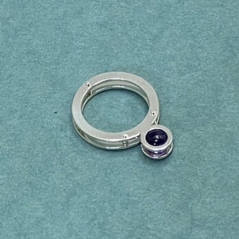 Sphere Sandwich Ring (Oder Production)  Silver Amethystの画像