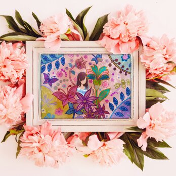 オリジナルポストカード「花と空」の画像