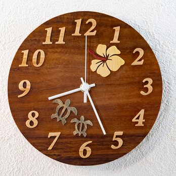 ハワイアンコアの掛け時計の画像