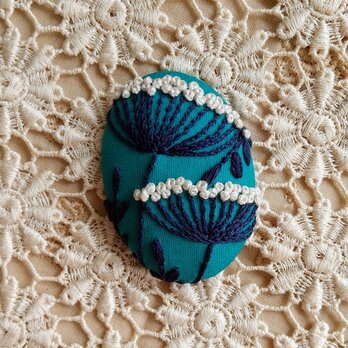 草花の刺繍ブローチ[botanical]