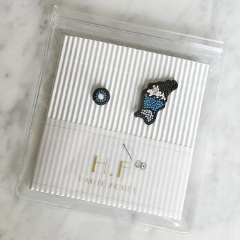 『地図モチーフのアクセサリー/ピアス』Kagawaの画像