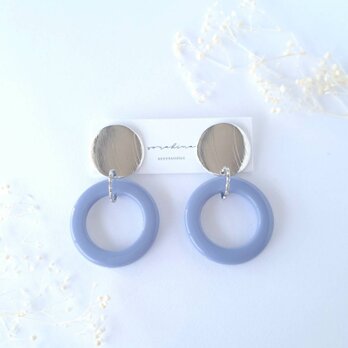 ★b　"ベイクドカラーで彩りを…"　ゆらゆら　大ぶりピアス／イヤリングc