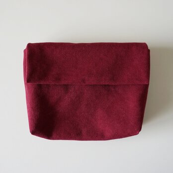きちんとポーチ L  / bordeaux
