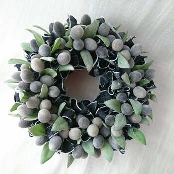 olive × denim wreath Bの画像