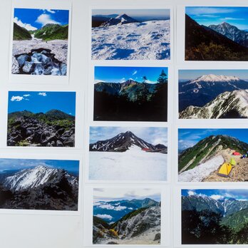 Lサイズの写真・山の風景色々17枚セット(L006-2)の画像