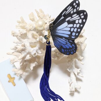 蝶のピアス（大）アサギマダラ