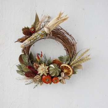 (再販）Harvest autumn wreath・neoの画像