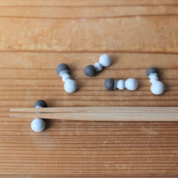 ＊限定品 育てるウツワ ５コセット 箸置き 黒 陶土 地シリーズ