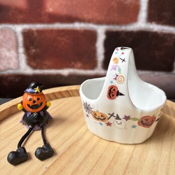 ハロウィン　バスケット　小物入れ　の画像