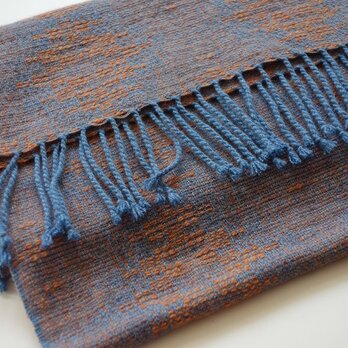 手織りカシミアストール・・赤麦の画像