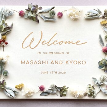 *welcome board*結婚式パーティーなどに＊受注制作の画像