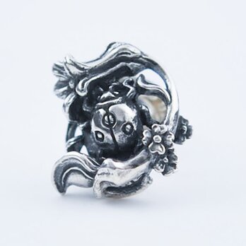 天道虫ピアス   片耳    【受注制作】