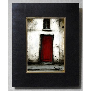 風景画　パリ　油絵　バー「赤い扉のBAR」の画像