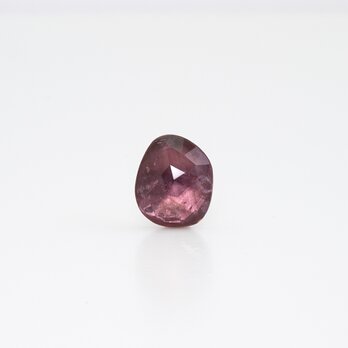 Pink tourmaline mirror earring / Singleの画像