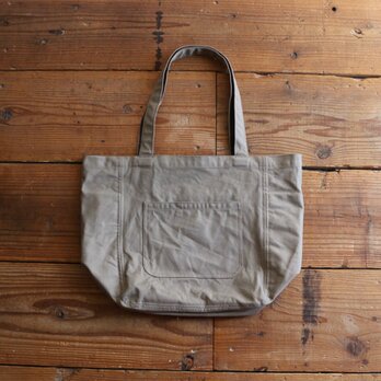 hanpu A4vertical-tote : gray beige :の画像